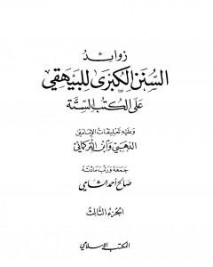 كتاب زوائد السنن الكبرى للبيهقي على الكتب الستة - الجزء الثالث: البيوع - حروب الردة لـ صالح أحمد الشامي كتاب زوائد السنن الكبرى للبيهقي على الكتب الستة - الجزء الثالث: البيوع - حروب الردة لـ صالح أحمد الشامي