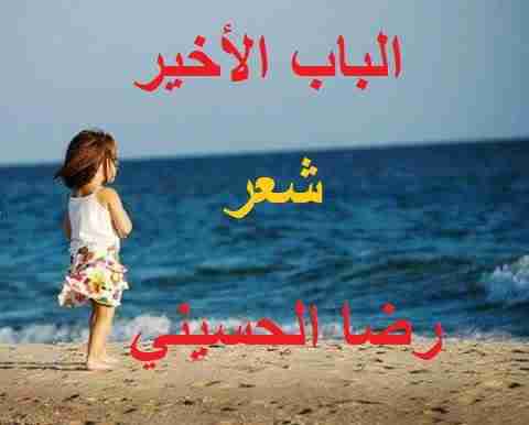 ديوان الباب الأخير لـ رضا الحسيني